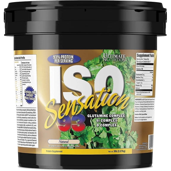 Ultimate Nutrition Iso Sensation 93 Whey Isolate Powder Protein-5lb
