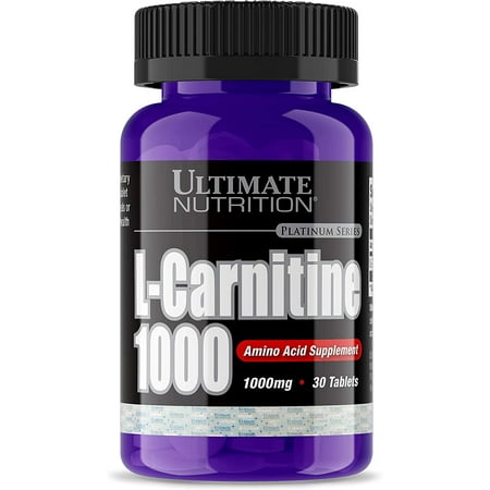 Ultimate Nutrition L-Carnitine Fat Burning Amino Acid Supplement-30 Tablets