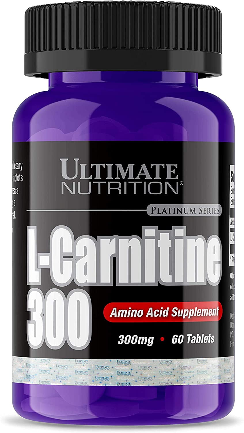 Ultimate Nutrition L-Carnitine Fat Burning Amino Acid Supplement, 300mg ...