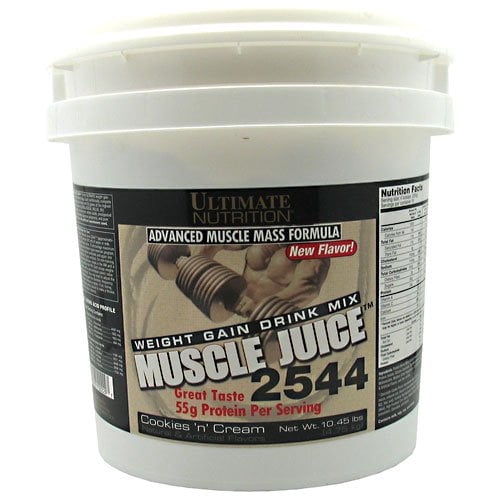 Ultimate Nutrition Muscle Juice 2544 Weight Gainer Protein Powder, Cookies & Cream, 13.2 lb