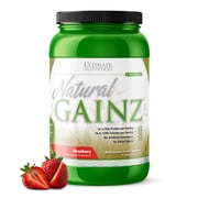 Ultimate Nutrition Natural Gainz Weight Gainer, Strawberry, 3.6 lb