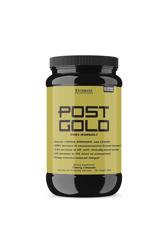 Post Gold Post-Workout Powder, Muscle Recovery Drink with BCAA, Glutamine, 1.07lb