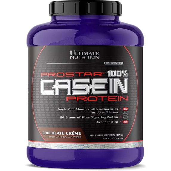 Ultimate Nutrition Prostar 100% Micellar Casein Protein Powder-Chocolate Crème, 5 Pounds