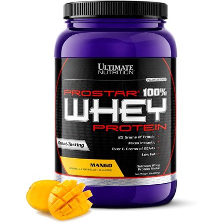 Ultimate Nutrition Prostar Whey Protein Isolate, Mango, 2 lb