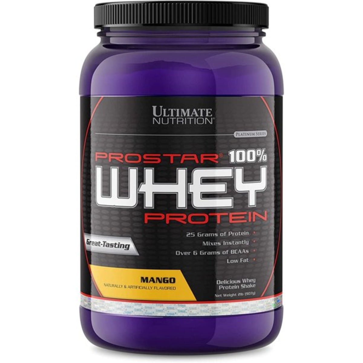 Ultimate Nutrition Prostar Whey Protein Powder Blend of Whey Concentrate Isolate -Low Carb-2lb