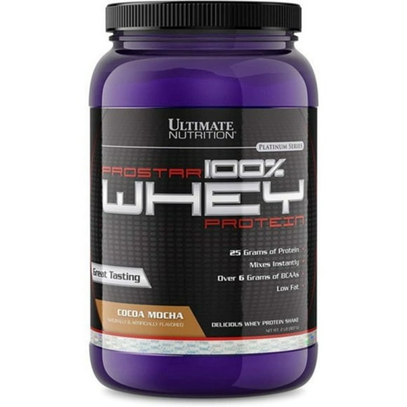 Ultimate Nutrition Prostar Whey Protein Powder, Cocoa Mocha, 2 Pounds