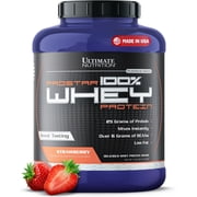 Ultimate Nutrition Prostar 100% Whey Protein Powder, Strawberry, 5 lb, 80 Servings