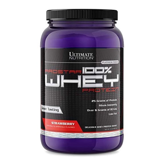 Ultimate Nutrition Prostar Whey Protein Powder-Strawberry, 2 lb.