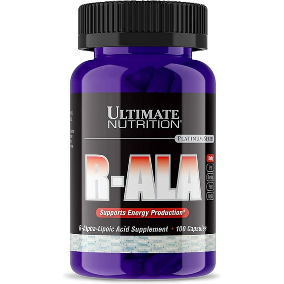 Ultimate Nutrition R-ALA Softgels Supplement -100 Gels