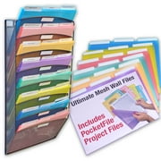 Ultimate Office 8-Tier Steel Wall Mount File Organizer, Assorted Colors, 18/Count