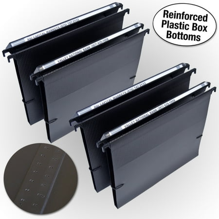 Ultimate Office MagniFile™ Extra-Capacity Hanging File Folders, 1/2" Box-Bottom, Letter Size, Feature A Wrap- Around Bungee Security Cord (Set of 4)
