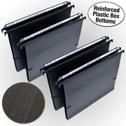 Ultimate Office MagniFile  Extra-Capacity Hanging File Folders, 1/2" Box-Bottom, Letter Size, Feature A Wrap- Around Bungee Security Cord Set of 4