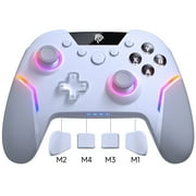 Ultimate PC Controller, EasySMX Bluetooth Controller for PC/IOS/Android/Switch/Steam, with RGB Lights, Micro Hall Triggers & Detachable Joysticks, Remappable Buttons