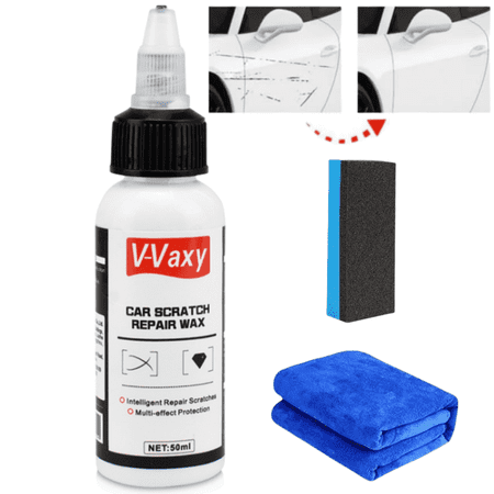 Ultimate Paint Restorer, V-Vaxy Car Scratch Repair Wax, V-Vaxy Paint Restorer, Car Scratches Repairing & Polishing Wax, 1.7Fl Oz Car Faded Paint Restorer Multi-Effect Protection