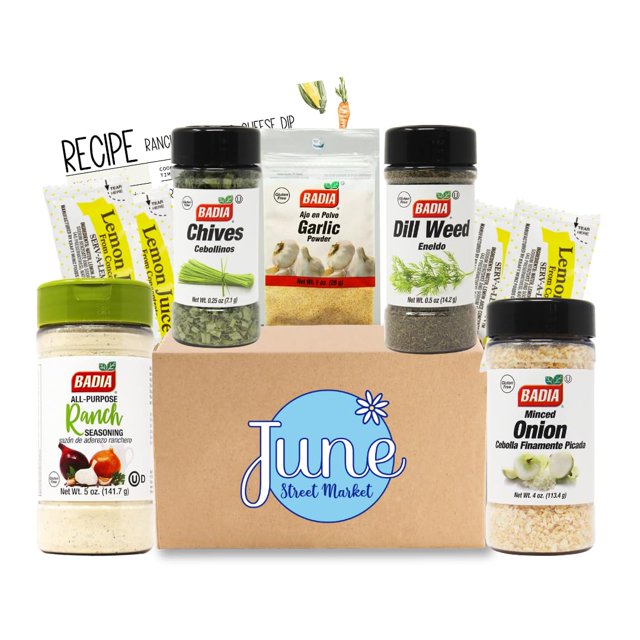 Ultimate Party Dip Spice MMF7 & Seasoning Bundle Ranch, Dill, Chive