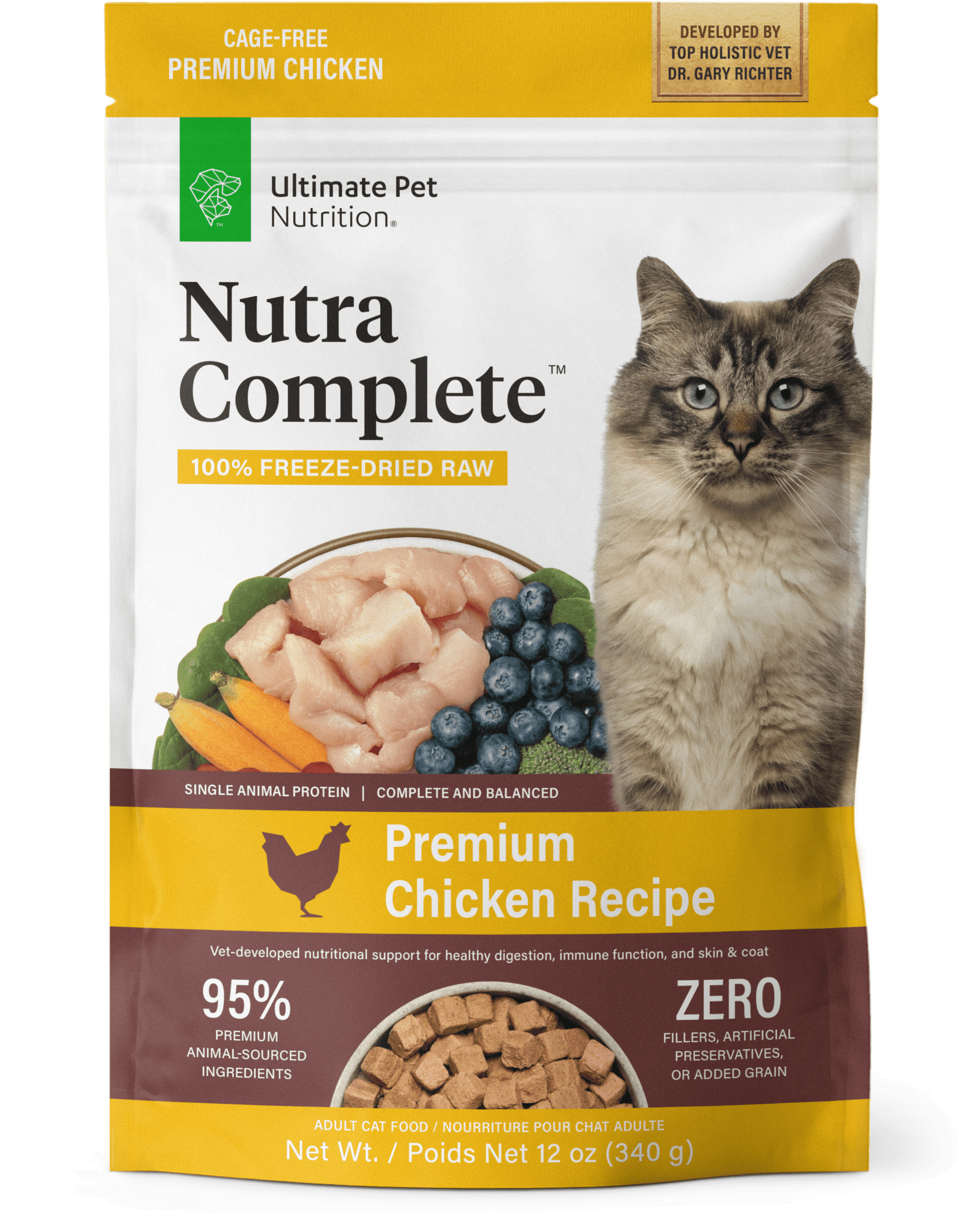 Ultimate Pet Nutrition Nutra Complete Chicken Freeze-Dried Raw Cat
