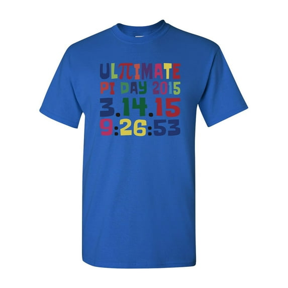 Ultimate Pi Day 3.14 Color Up Adult DT T-Shirt Tee