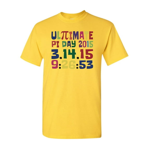 Ultimate Pi Day 3.14 Color Up Adult DT T-Shirt Tee