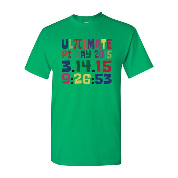 Ultimate Pi Day 3.14 Color Up Adult DT T-Shirt Tee