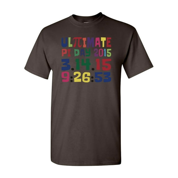 Ultimate Pi Day 3.14 Color Up Adult DT T-Shirt Tee