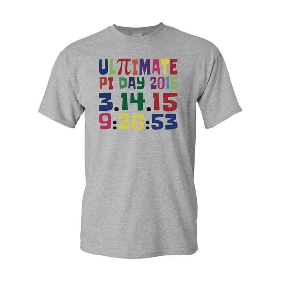 Ultimate Pi Day 3.14 Color Up Adult DT T-Shirt Tee