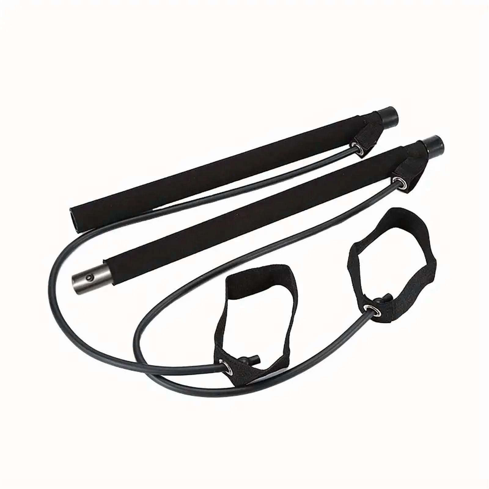 Pilates-Stab Mit Widerstandsbändern – Verstellbar Von 27–81 Kg, Vielseitig & Bruchsicher