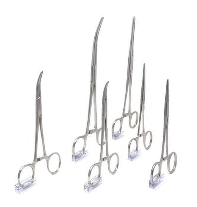 Ultimate Pliers 6 Pc Set Stainless Steel Locking Ratchet Ideal for Hobby, Electronics, Fishing and Taxidermy with Serrated Ends