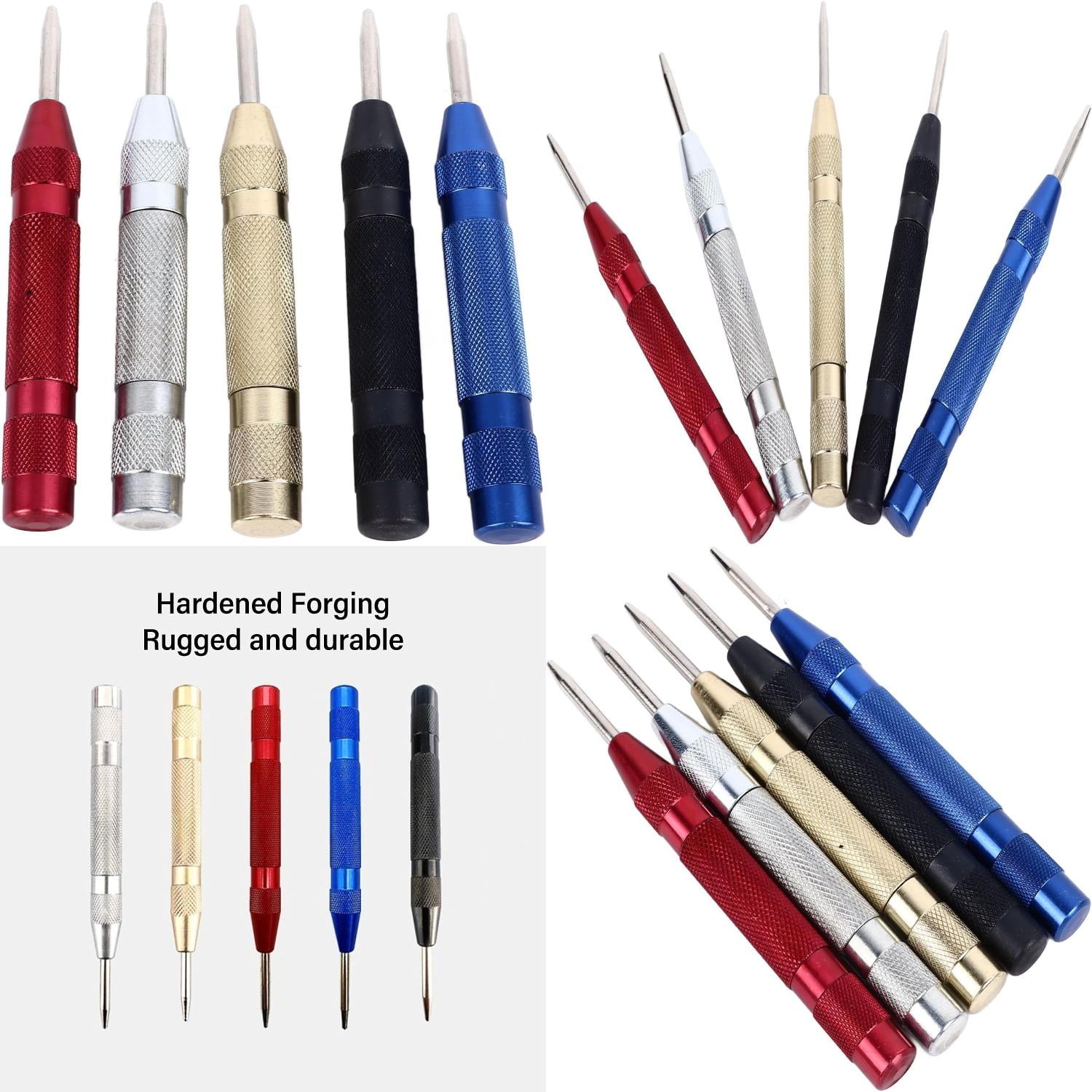 Ultimate Precision Carbon Steel Center Hole Punches Set Versatile and