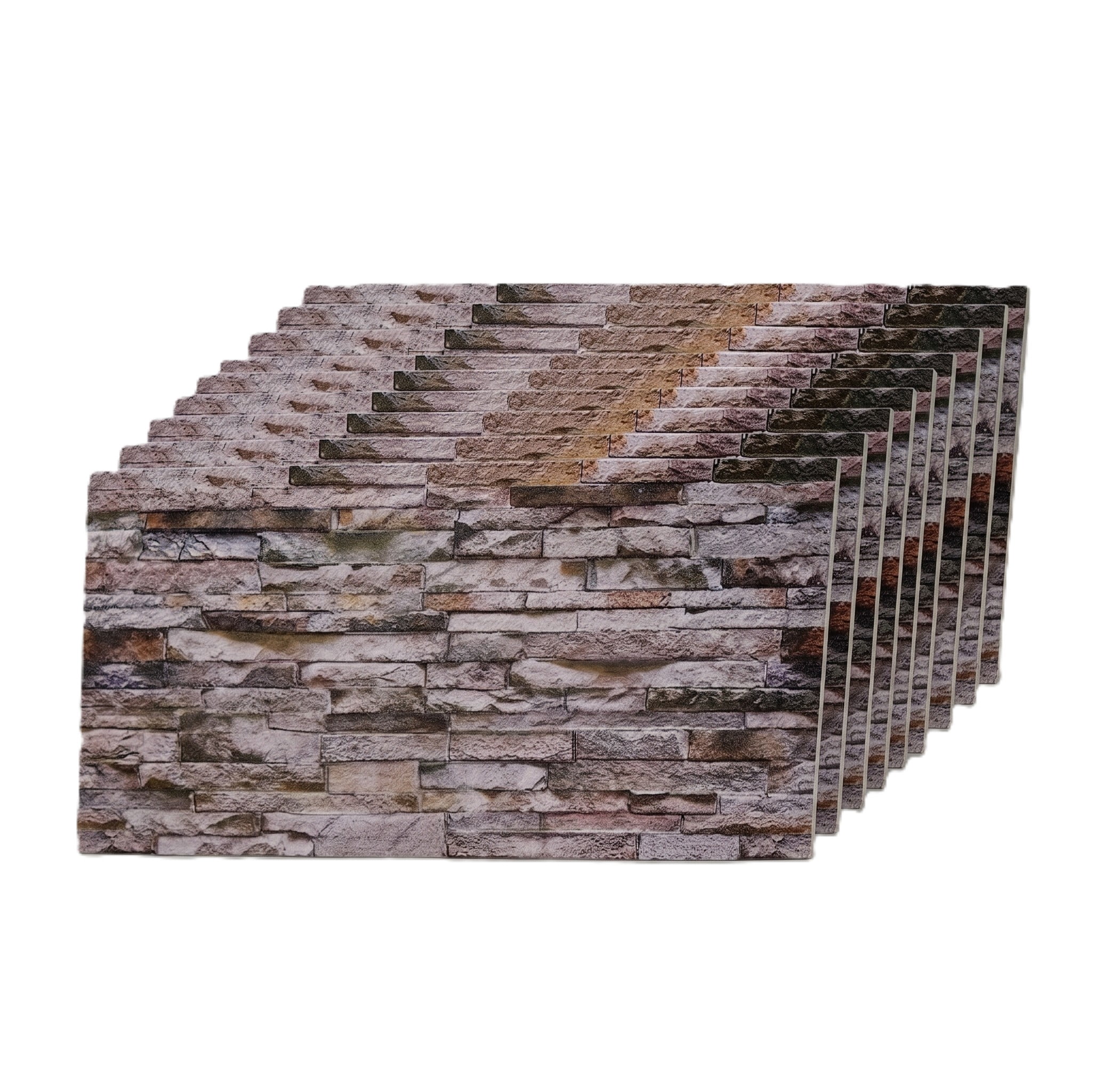 立体・オブジェ MEOTOIWA ~wall panel~ 3D Wall Panels, Styrofoam Wall Cladding, Gemstone, 9pk Covers 48
