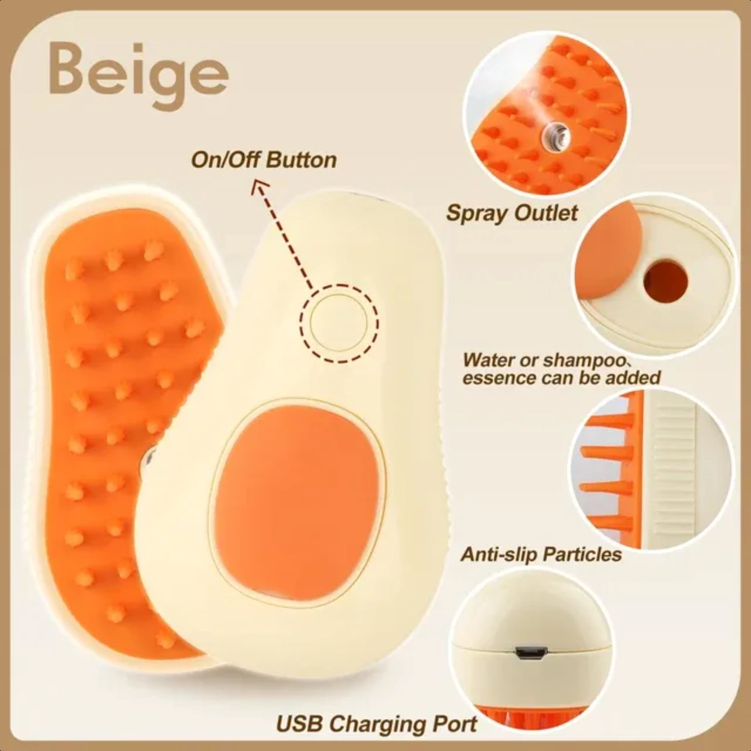 Ultimate Professional 3-in-1 Pet Grooming Brush with Dual Purpose ...