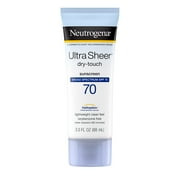 Ultimate Protection Neutrogena Ultra Sheer Dry-Touch Sunscreen Lotion - SPF 70, Water Resistant, Non-Greasy - 3 Fl Oz Pack Of 1