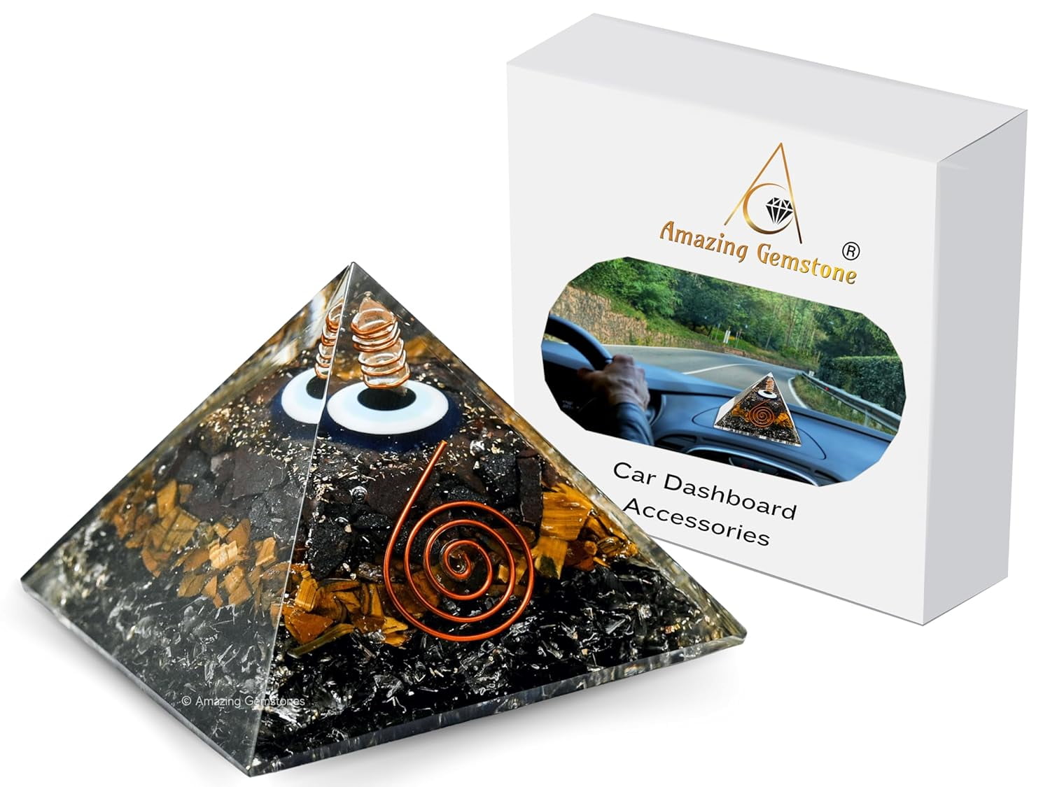 Ultimate Protection Pyramid Car Accessories - Orgonite Pyramids for Car ...