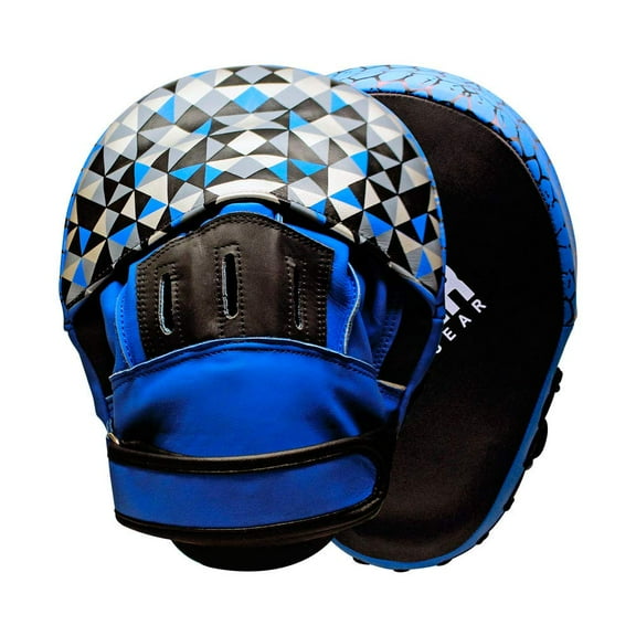 Premium Leather Curved Hook & Jab Pads for Boxing, MMA, Muay Thai, and Kickboxing Training - Hand Pads with Strike Target - Martial Arts Punching Shield