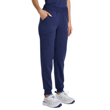 Scrubstar Women's Ultimate Petite Stretch Drawstring Jogger Cargo Scrub Pant, Sizes XS-XL