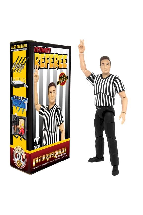 Ultimate Referee With Deluxe Articulation for WWE & AEW Wrestling Action Figures