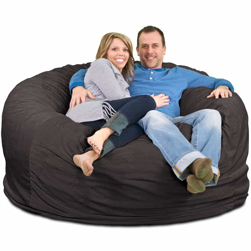 meijuhuga Sofa Bean Bag No Filler Soft Washable Comfortable Anti-fading  Wear Resistant High Elastic Extra Large Bean Bag Chair Cover Home Decor