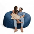 thumbnail image 1 of Ultimate Sack 6000 6-Foot Bean Bag Chair Oversized Foam Lounger, Cloud Fur Cover, 1 of 7