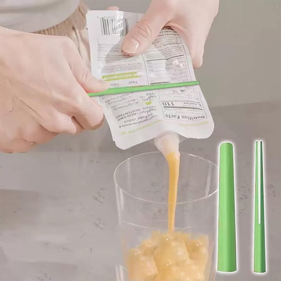 Ultimate Sauce Pouch Squeezer - Leakproof Condiment Dispenser for Ketchup, Mayo, Mustard - Kitchen Gadget with No Mess Design - Ergonomic Portable Squeeze Bottle - BPA Free & Dishwasher Safe