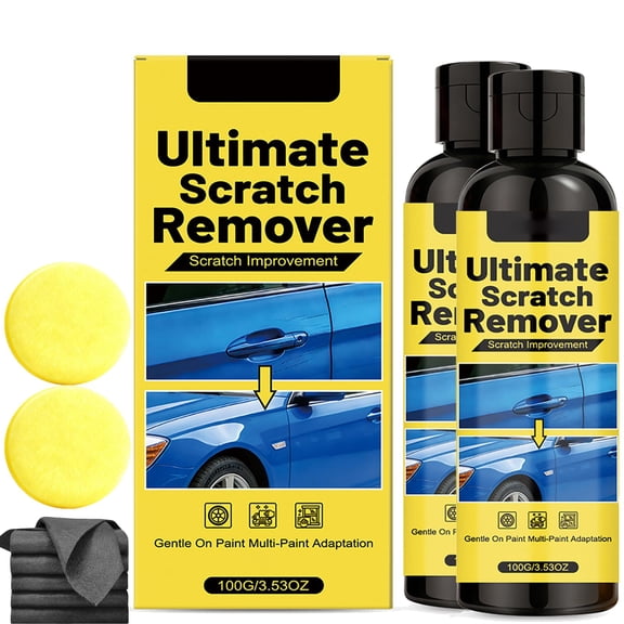 Ultimate Scratch Remover, 60-Second Fix for All Car Scratches, Car Paint Scratch Remover, Ultimate Scratch Remover Cleans Scuffs, Stains, Scratches(2Pcs)