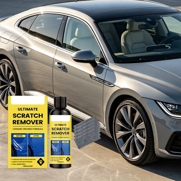 Ultimate Scratch Remover, Plastic Polish Light Scratches, Deep Scratch Repair Paste, Scratch Remover, Easy Buff Scratch Eraser, Restores Shine, for Car Paint Clear Coat Auto Finish Vehicle SUV Truck