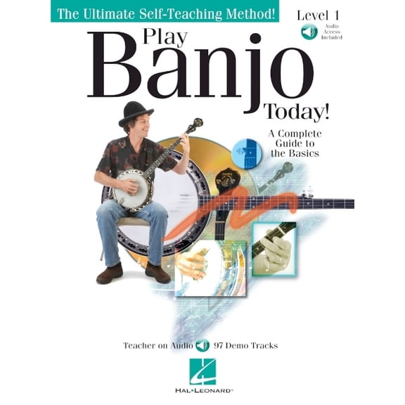 Ultimate Self-Teaching Method! Play Banjo Today! Beginner's Pack: Level 1 Book/Online Audio/DVD Pack, (Paperback)