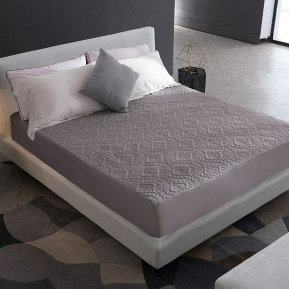Ultimate Sleep Guard Gray Mattress Protector for Box Spring Beds