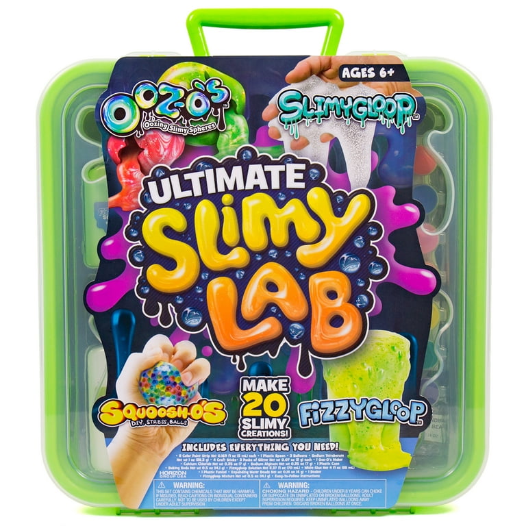 Ultimate Slimy Lab, SLIMYGLOOP, Fizzygloop, SQUOOSH-O's, OOZ-O's