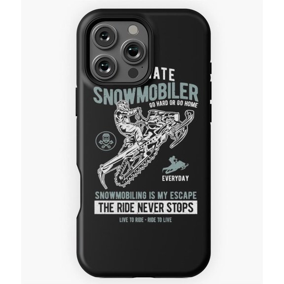 Ultimate Snowmobiler Winter Sports M0650 Phone Case for iPhone 17 16 15 14 13 12 11 Pro Max