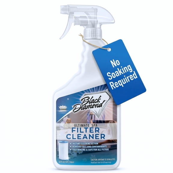 Ultimate Spa & Pool Filter Cleaner Spray, Professional Strength Fast Acting No Soak Hot Tub, Cartridge & Sand Filter Cleaning, Removes Body Oils, Sunscreen, Grease & Organic Build-Up. 32 oz.