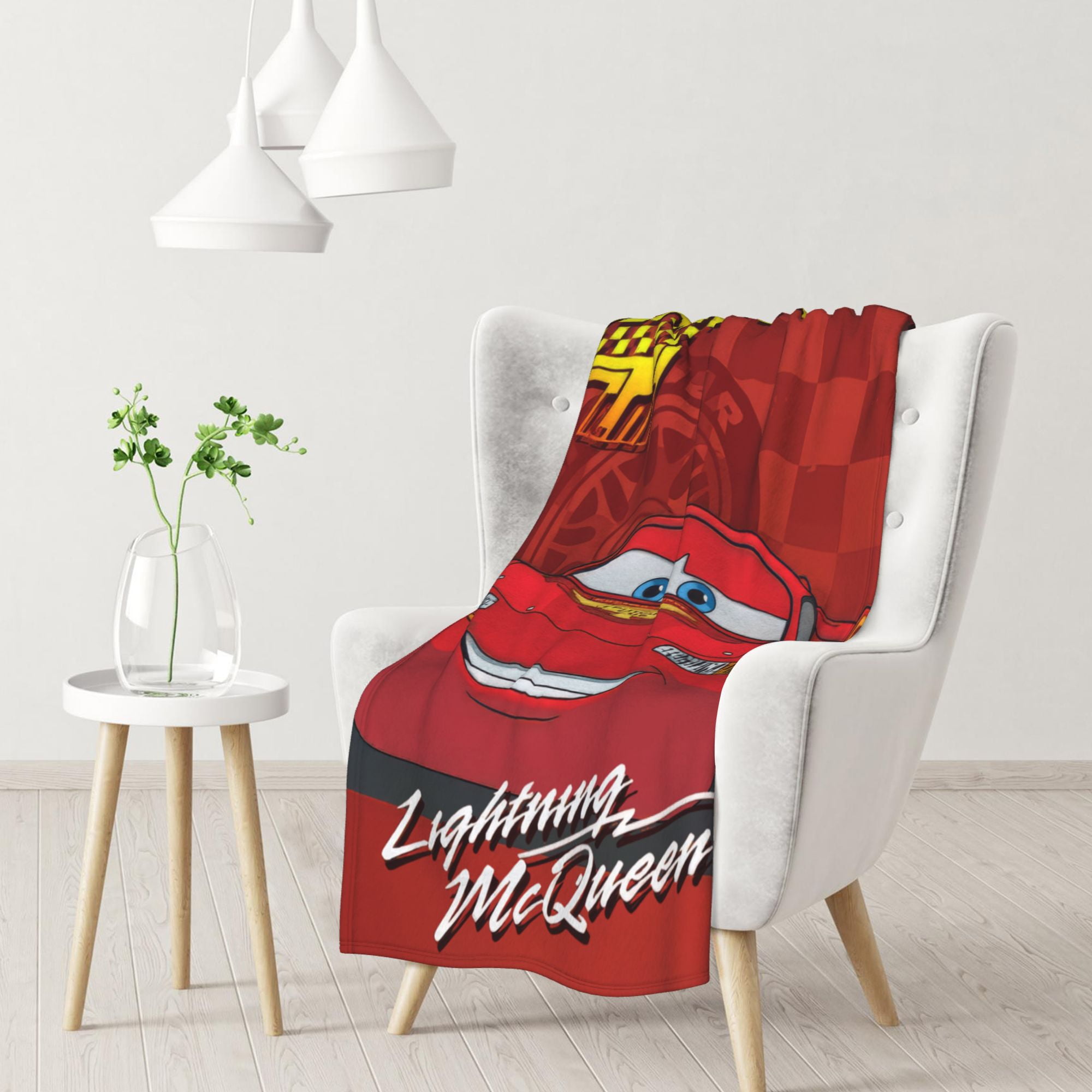 Ultimate Speed Cars Lightning Mcqueen Blanket for Couch Bed Throw