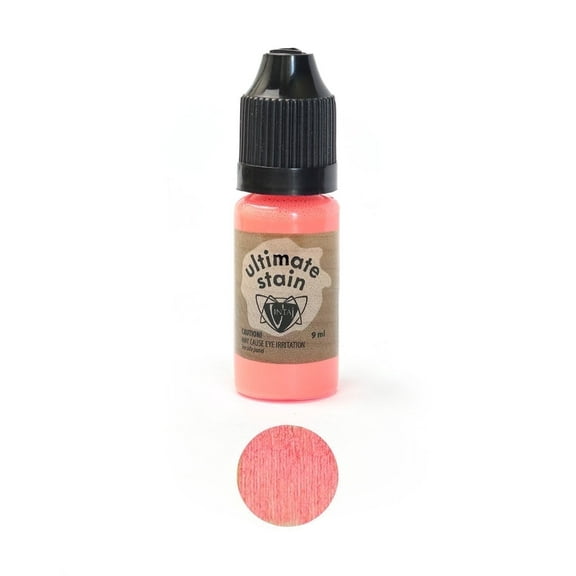 Ultimate Stain, Wood Craft & Jewelry Making,  Dayglow Coral, (9mL), Multi-surface, Vintaj