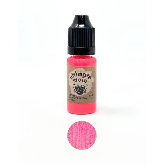 Vintaj Ultimate Stain, 9mL, Dayglow Pink, Multi-Surface, Wood Craft & Jewelry Making