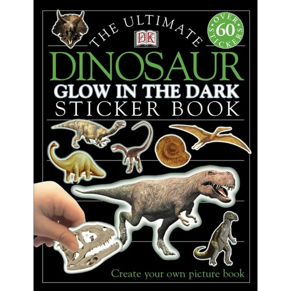 Ultimate Sticker Book: Glow in the Dark: Dinosaur (Paperback)