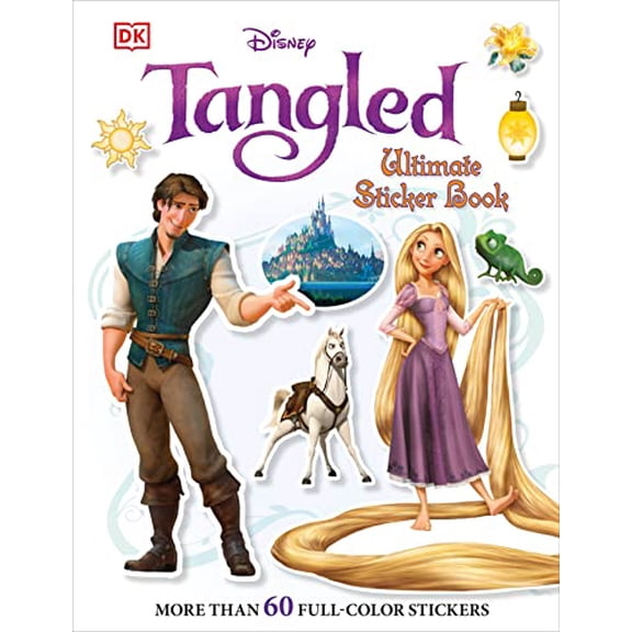 Pre-Owned Ultimate Sticker Book: Tangled: More Than 60 Reusable Full-Color Stickers (Paperback) by DK